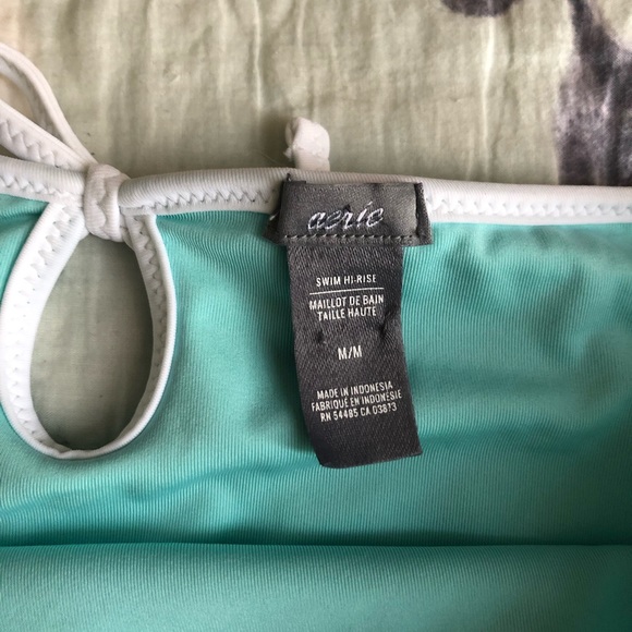 Aerie Swim high rise bottoms, teal, medium, nwot - Picture 3 of 3
